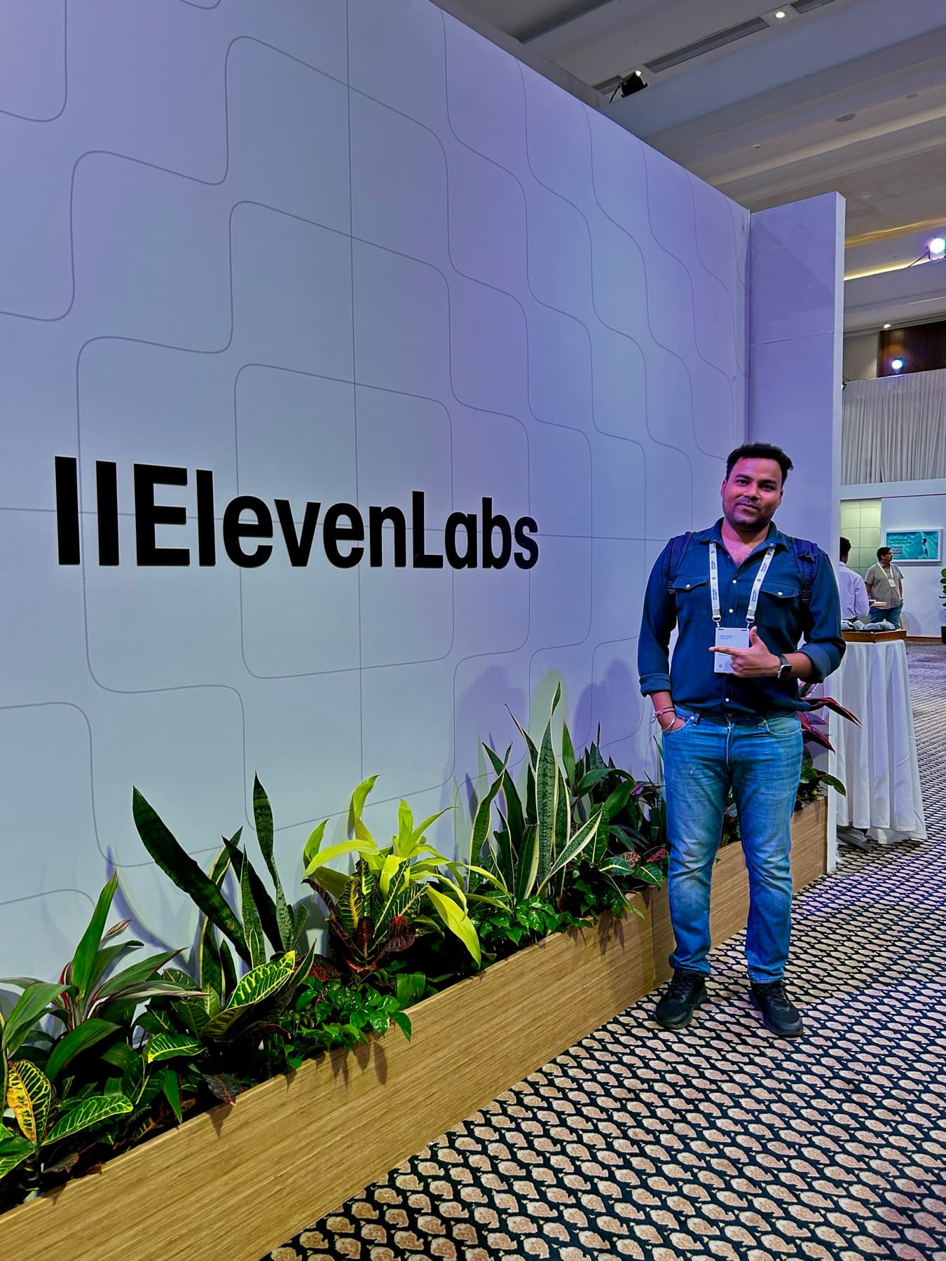 Chintan Raval attending ElevenLabs Summit Bengaluru 2026