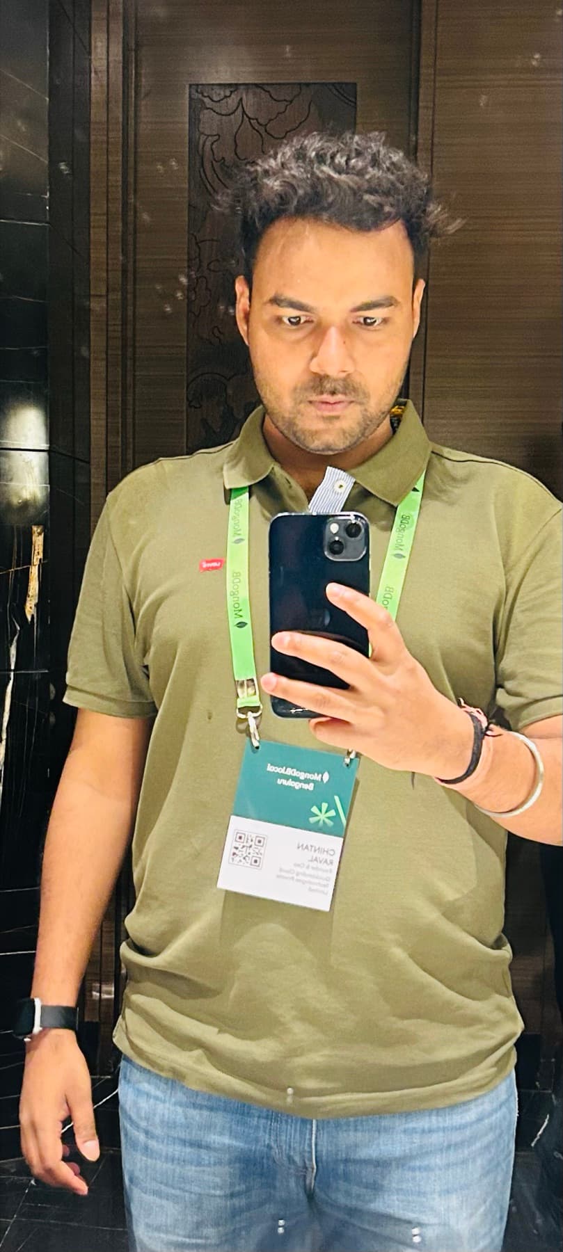 MongoDB.local Bengaluru attendee badge for Chintan Raval